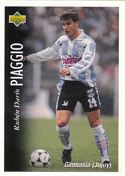 Ruben Dario Piaggio Gimnasia y Esgrima 1995 Upper Deck Futbol Argentina #126